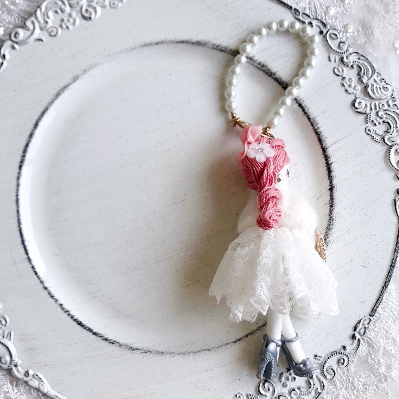 【SOLD OUT】送料無料💗ホワイトファーケープのルルべちゃん